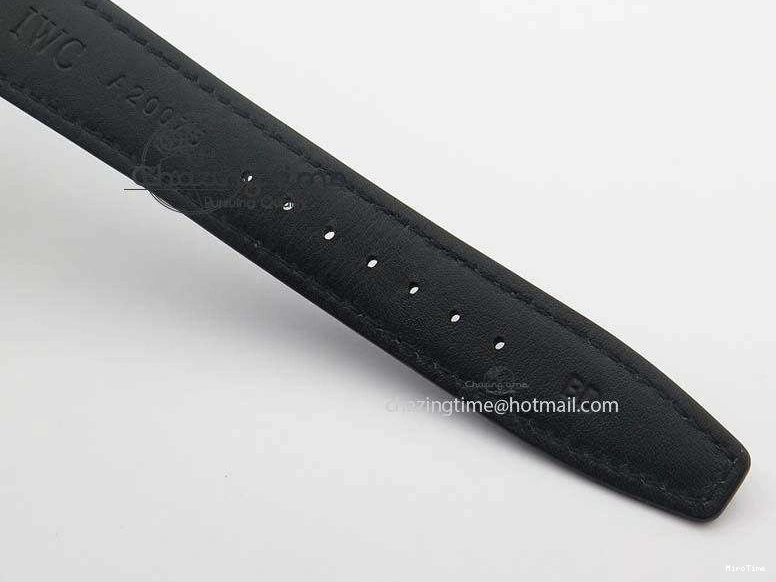 MIROTIME 0217 Modern Portuguese IW371404 ZF V3 1:1 Best Edition SS Black Dial On Black Leather Strap A 7267